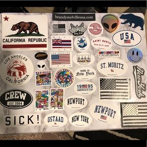 34 rare and new Brandy Melville stickers